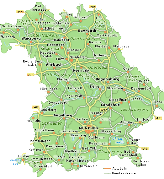 Karte Bayern Seen | goudenelftal